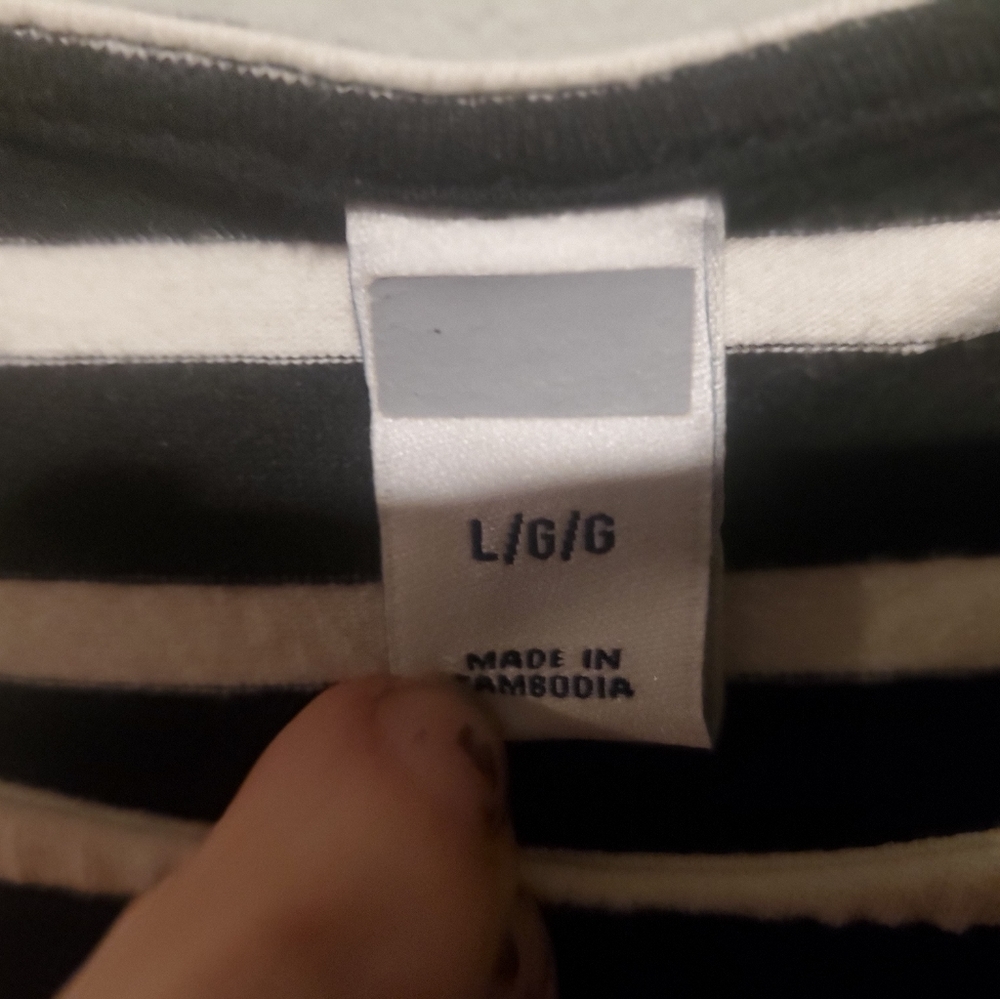 Black and white stripes dress